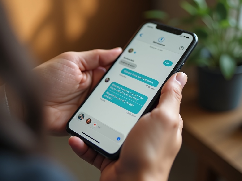 A customer booking an appointment by texting a business. Two messages, done.